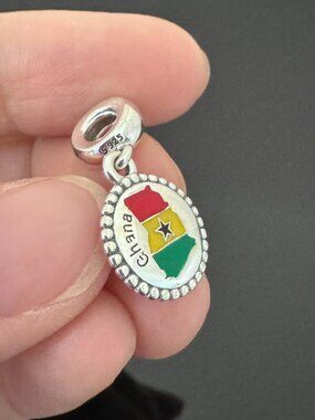 Original Pandora Ghana Flag Charm